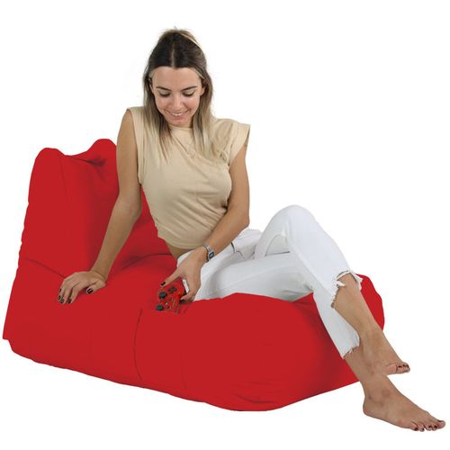 Atelier Del Sofa Vreća za sjedenje, Trendy Comfort Bed Pouf - Red slika 6