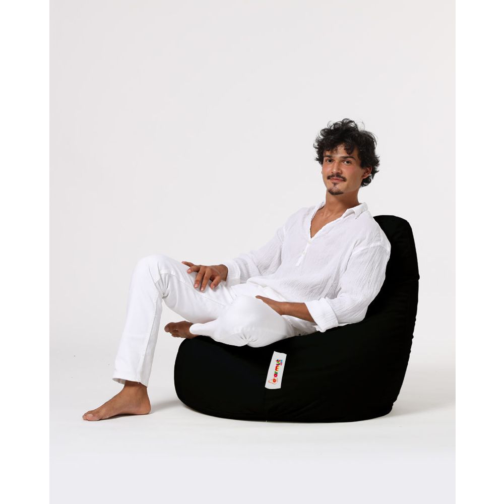 Drop L - Crni Crni Baštenski Bean Bag slika 4