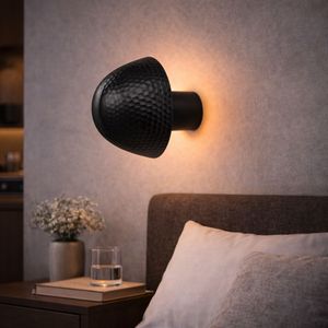 Zidna Lampa Petek - 16180 - E, boje: Crna