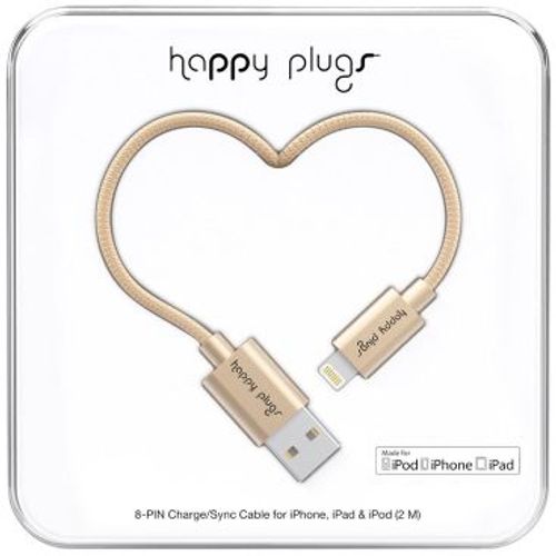 Happy Plugs, Lightning kabel 2.0m, Champagne slika 1
