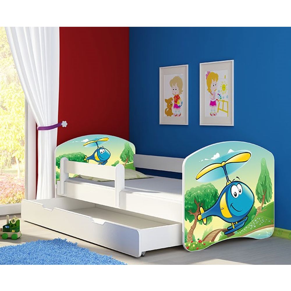 ACMA Dječiji krevet Acma II sa ladicom White - 160x80cm - Dezen 35 slika 1