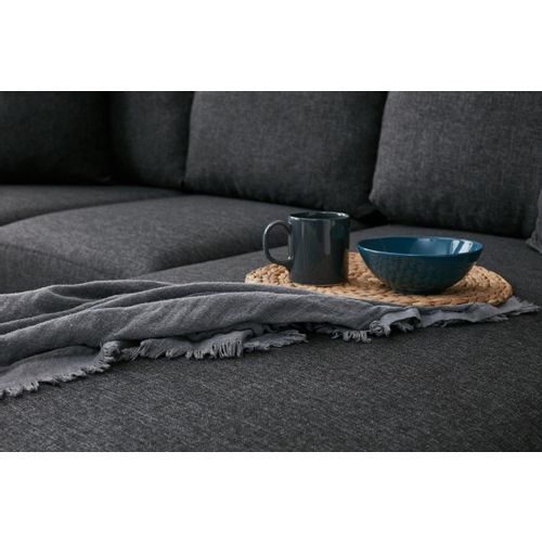 Atelier Del Sofa Kutna garnitura, Antracit, Eva Left - Anthracite slika 3