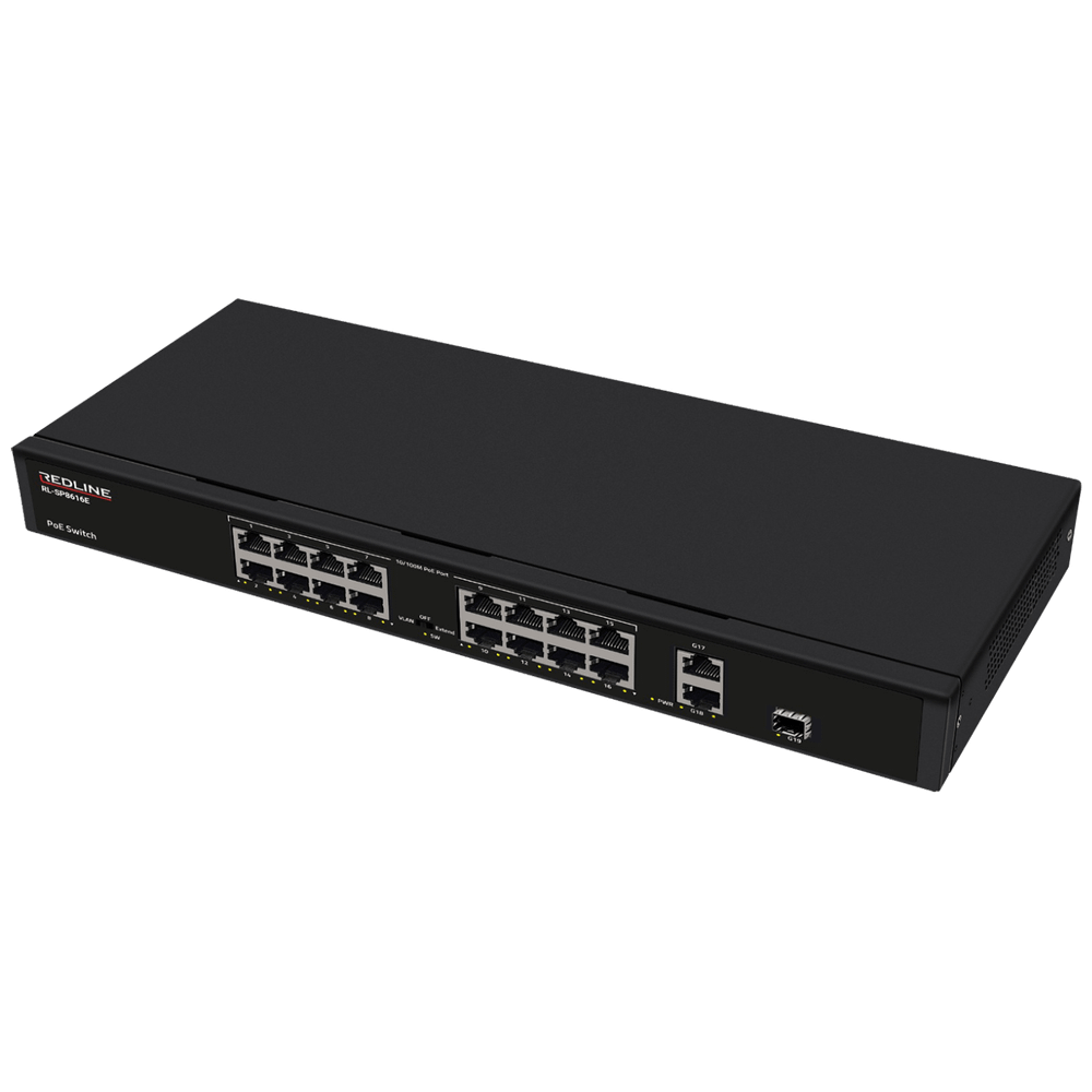 REDLINE PoE mrežni switch, 16 port RJ-45 - RL-S8616E slika 1