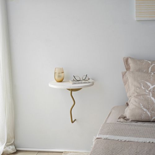 Leo - Gold, White Gold
White Wall Shelf slika 3