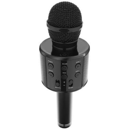 Karaoke mikrofon s zvučnikom crni slika 1