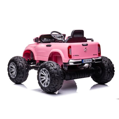 Licencirani auto na akumulator  Mercedes DK-MT950 4x4 - svijetlo rozi slika 6