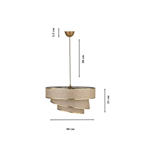 KS-2010 BrownGold Chandelier slika 5