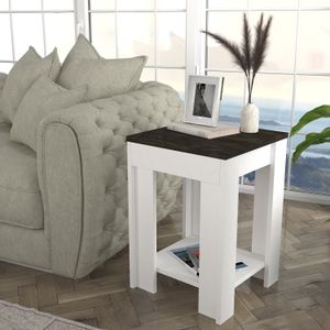 Done White
Dark Brown Side Table