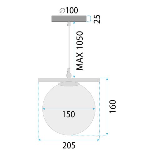 LAMPA WISZĄCA SUFITOWA ZŁOTA APP1577-5C slika 10