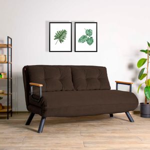 Atelier Del Sofa Dvosjed na razvlačenje, Smeđa, Sando 2-Seater - Brown