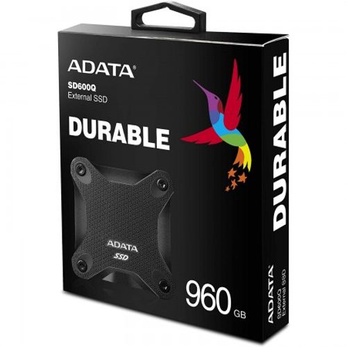 ADATA 960GB external SSD ASD600Q Black slika 3