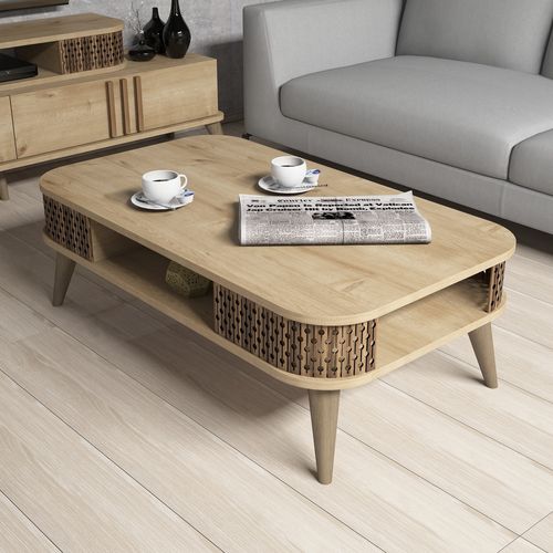 Eylül - Oak Oak Living Room Furniture Set slika 4