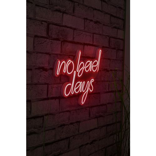 Wallity Ukrasna plastična LED rasvjeta, No Bad Days - Red slika 1