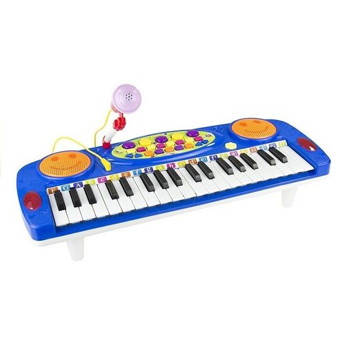 Dječje klavijature s mikrofonom plave slika 5