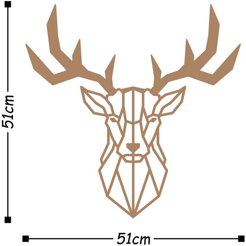 Deer2 - Copper Copper Decorative Metal Wall Accessory slika 3