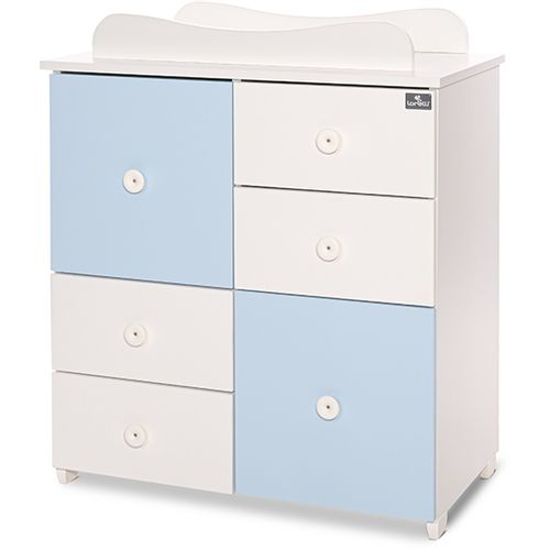 LORELLI CUPBOARD NEW Komoda za Previjanje White/Baby Blue slika 2