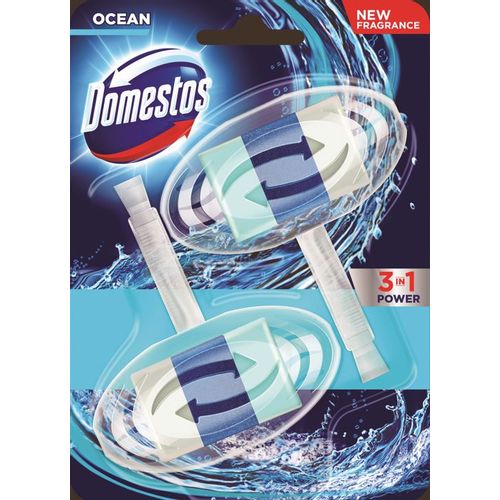 Domestos WC osvježivač 3U1 ocean 2X40g  duopack slika 1