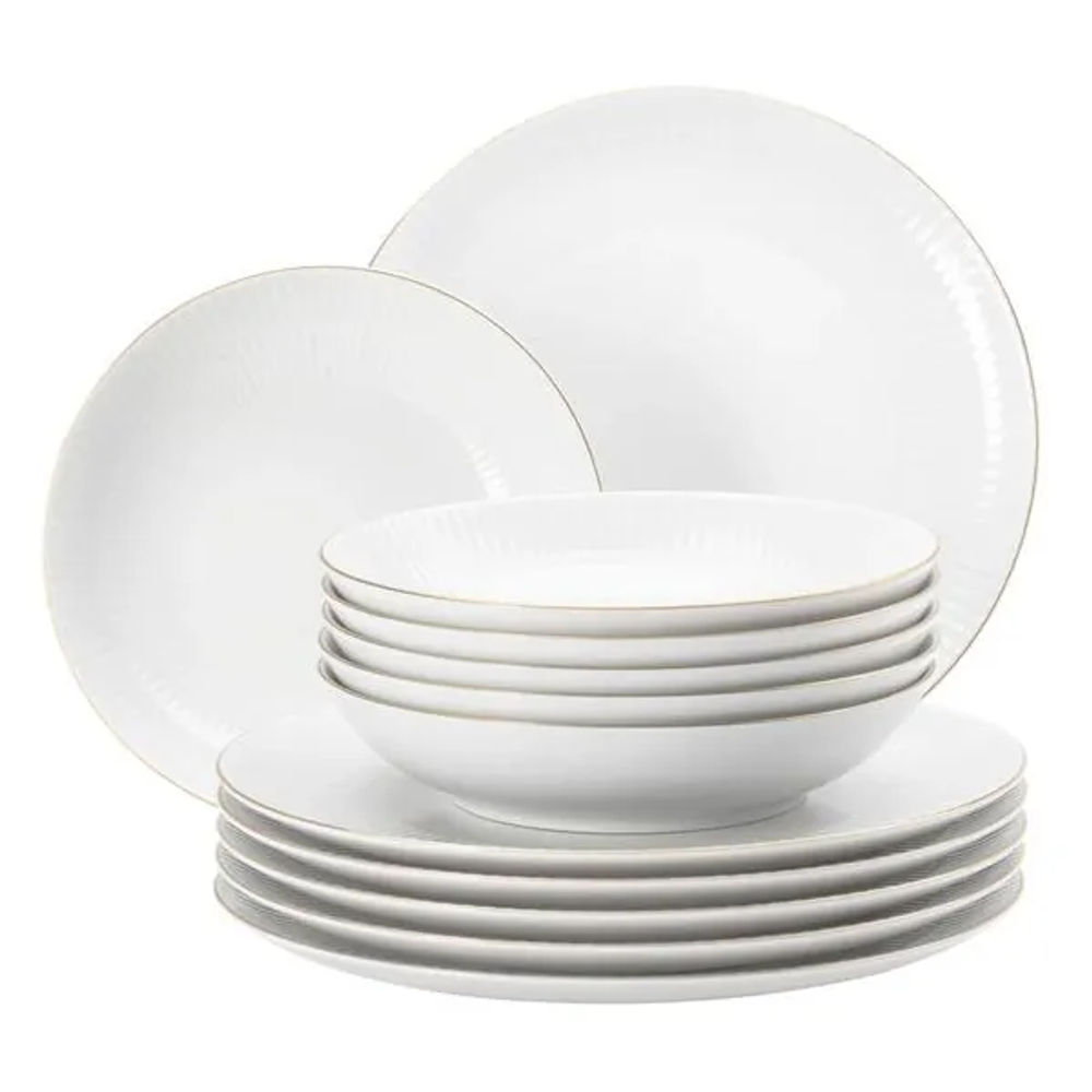 Seltmann Porculanski set za jelo 12/1 Amina Gold 001.777008 slika 1