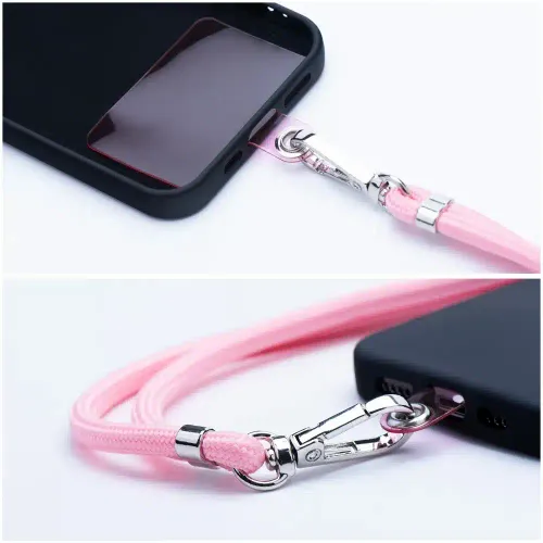 SWING privjesak za telefon podesive duljine / duljina kabela 165 cm (max 82,5 cm u omči) / rame ili vrat – lite pink slika 4