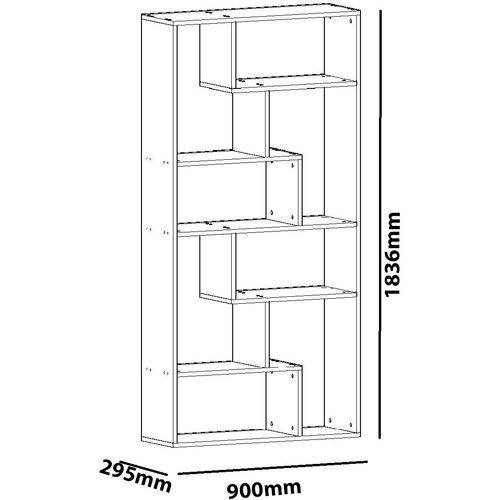 Serra White Bookshelf slika 3