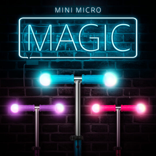 Micro Romobil Mini Deluxe Magic LED, Navy Blue slika 3