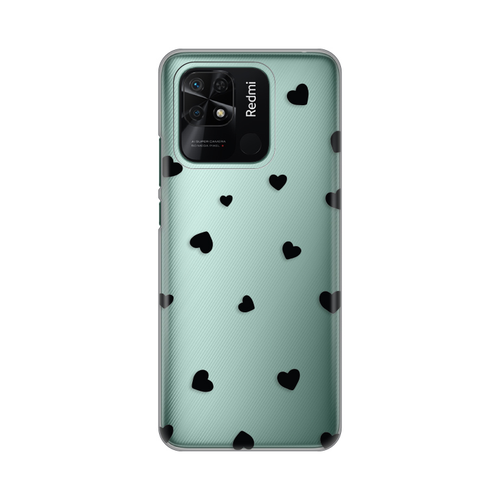 Torbica Silikonska Print Skin za Xiaomi Redmi 10C Hearts slika 1