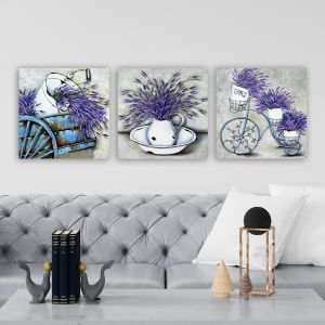 DRPRC60 Multicolor Decorative Canvas Painting (3 Pieces)