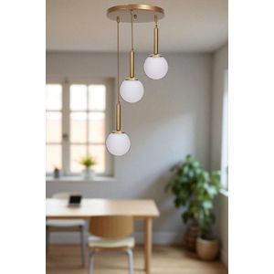 Opviq Luster 881, Bijela, Zlatna