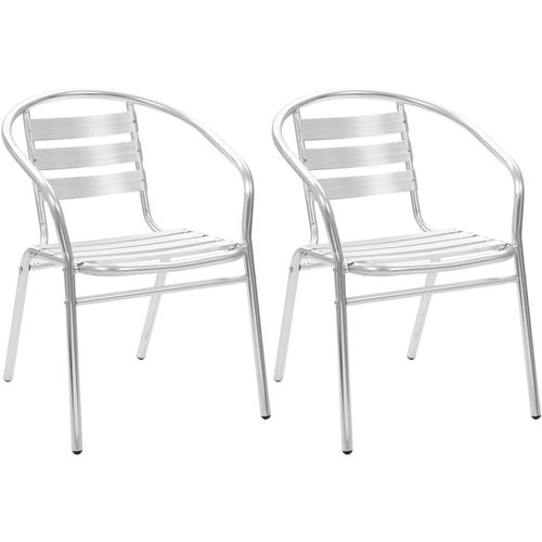 Složive vrtne stolice od aluminija 2 kom slika 1