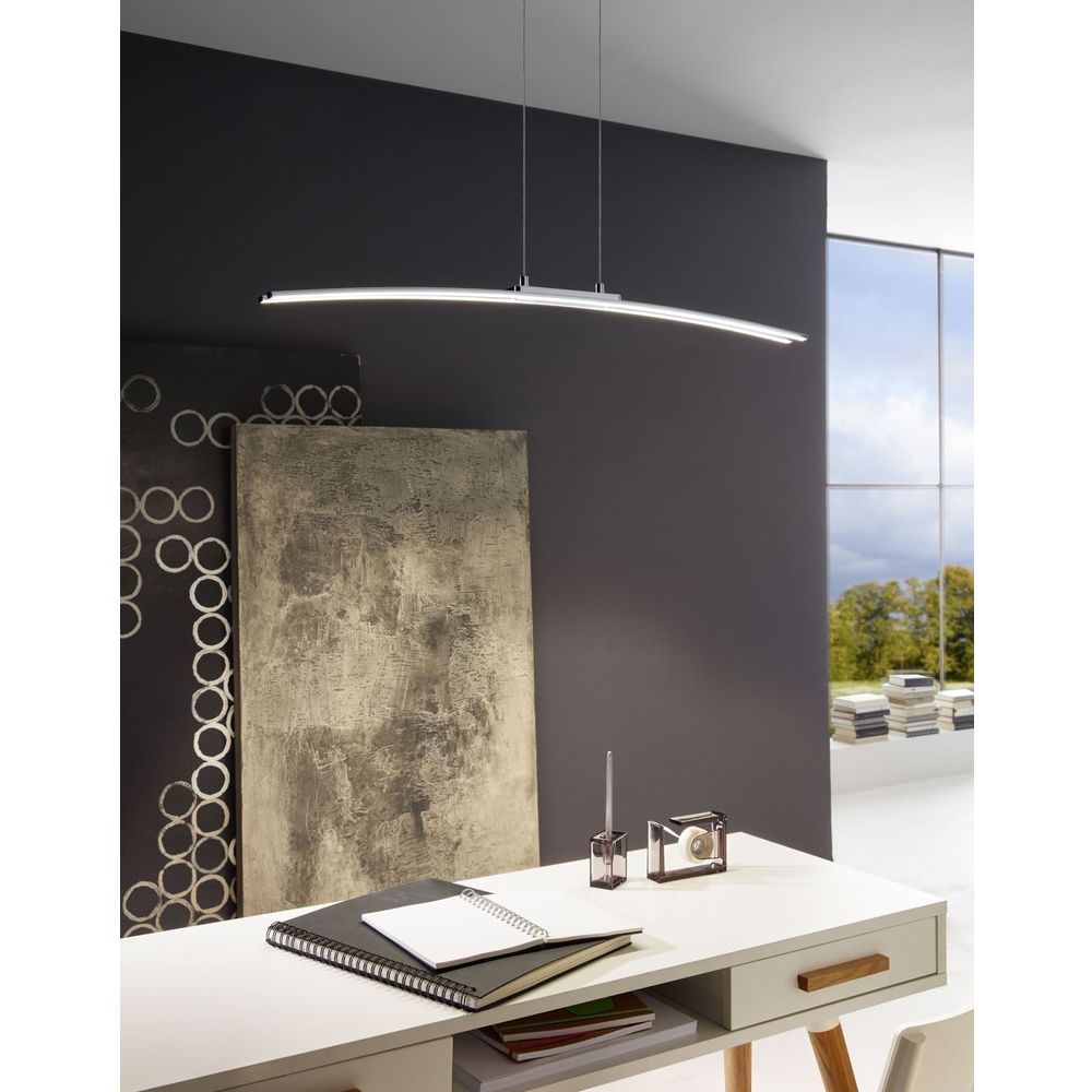 Eglo Lasana visilica/1, led, 30w, d 900, alu/krom bijela  slika 10