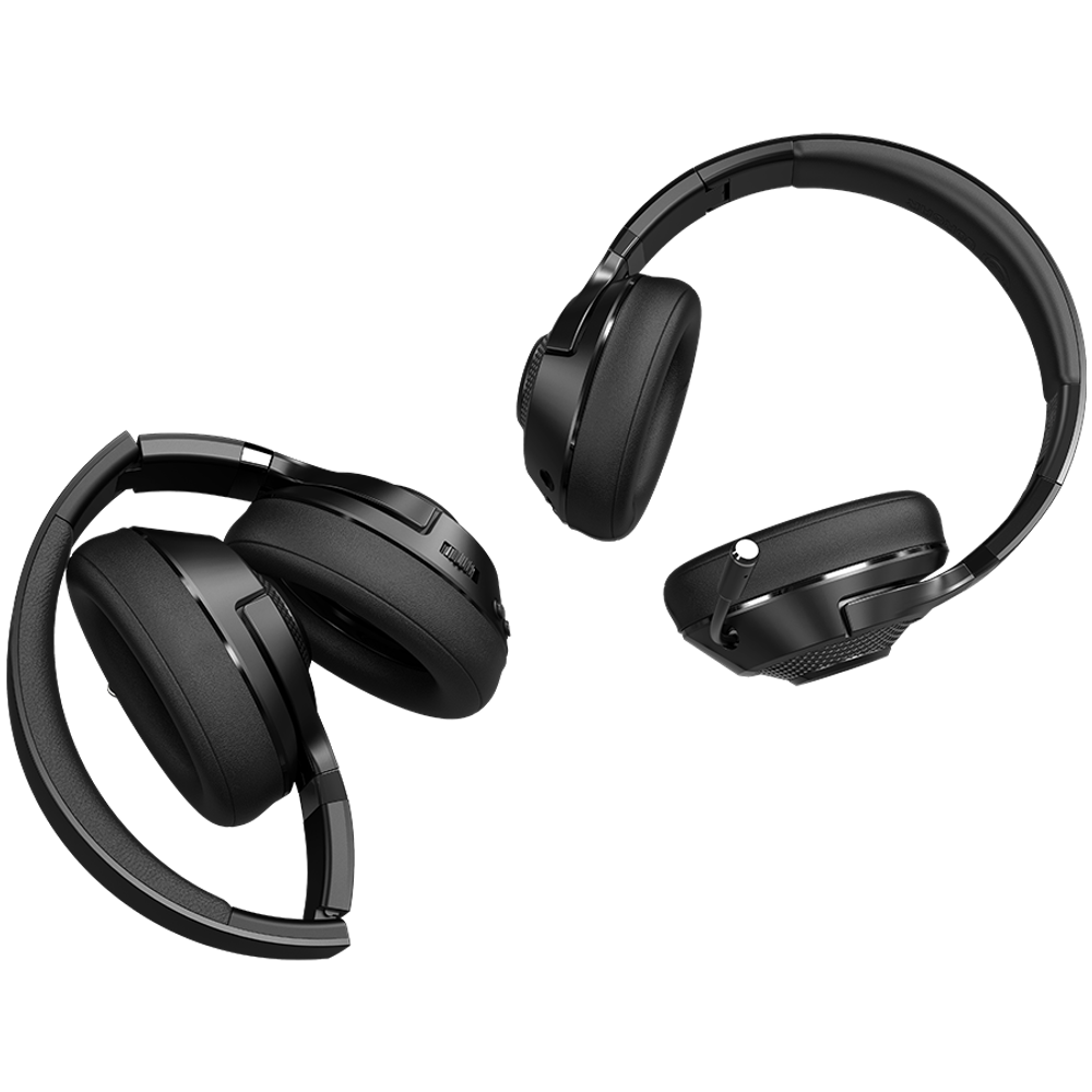 LORGAR Noah 500, Bežične Gaming slušalice s mikrofonom, JL7006, BT 5.3, trajanje baterije do 58 h (1000mAh), USB (C) punjač (0.8m), 3.5 mm AUX kabel (1.5m), dimenzije: 195*185*80mm, težina: 0.24kg, crne slika 4