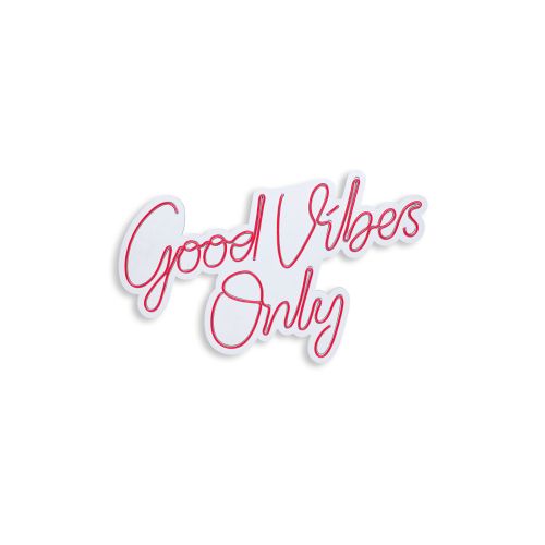 Good Vibes Only 2 - Red Red Decorative Plastic Led Lighting slika 5