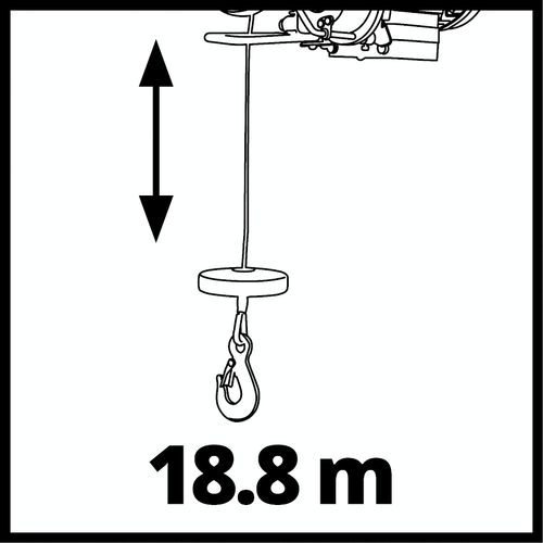 Einhell Dizalica sa sajlom TC-EH 1000 slika 13