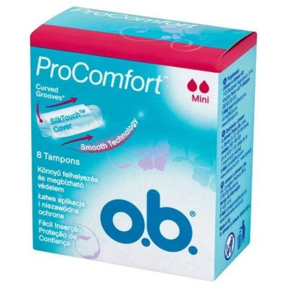 o.b. ProComfort Mini tamponi 8 kom – intimna higijena slika 1