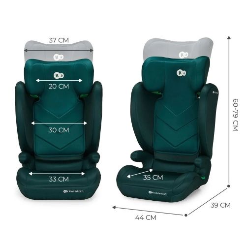 Kinderkraft Autosediste I-Spark I Size Green 100-150 slika 2