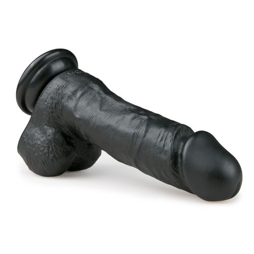 Realističan dildo - 17,5 cm, crni slika 4