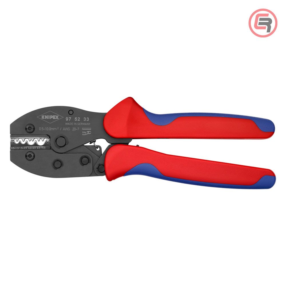 Knipex Kliješta Za Presanje Kabl Stopica Neizoliranih 0,5-10,0 mm2 PreciForce – 97 52 33 slika 3