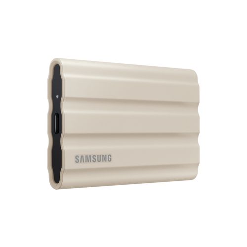 Samsung MU-PE1T0K/EU Portable SSD 1TB, T7 SHIELD, USB 3.2 Gen.2 (10Gbps), Rugged, [Sequential Read/Write : Up to 1,050MB/sec /Up to 1,000 MB/sec], Beige slika 3