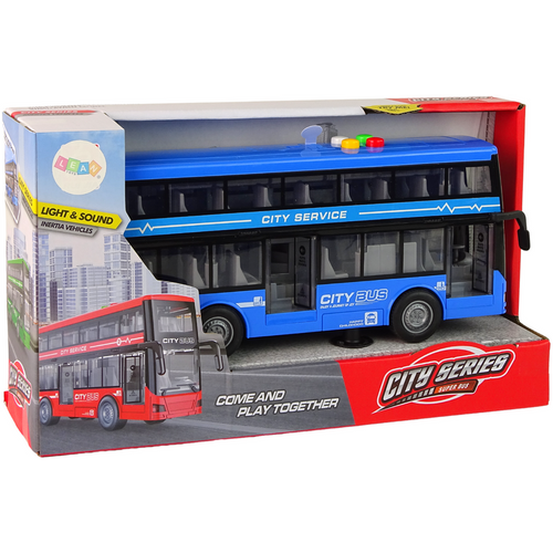 Dvokatni autobus na baterije - Svjetla, Zvukovi - Plava boja slika 4