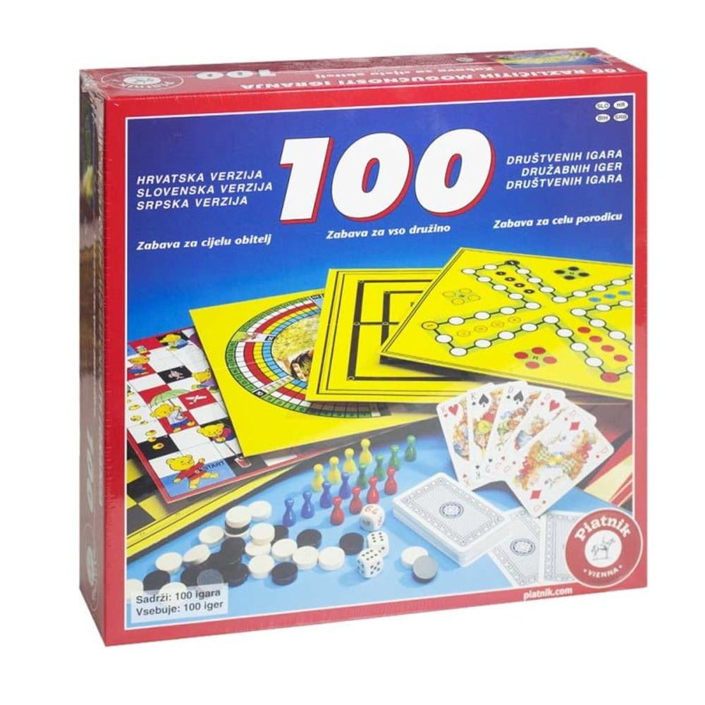Piatnik Set 100 društvenih igara slika 1