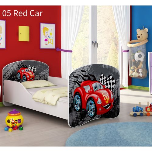 Dječji krevet ACMA s motivom 180x80 cm - 05 Red Car slika 1
