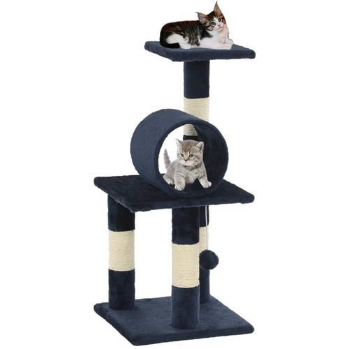 Penjalica za mačke sa stupovima za grebanje od sisala 65 cm tamnoplava slika 1