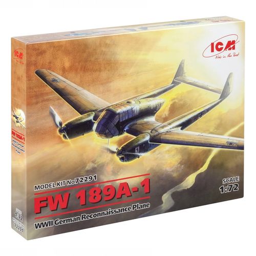 Model Kit Aircraft - FW 189A-1 WWII German Reconnaissance Plane 1:72 slika 1