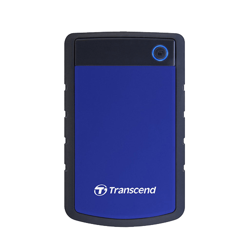 Transcend TS1TSJ25H3B External HDD 1TB, H3B , USB3.0, 2.5", Anti-shock system, Backup software, 216 gr, Black/Blue slika 1