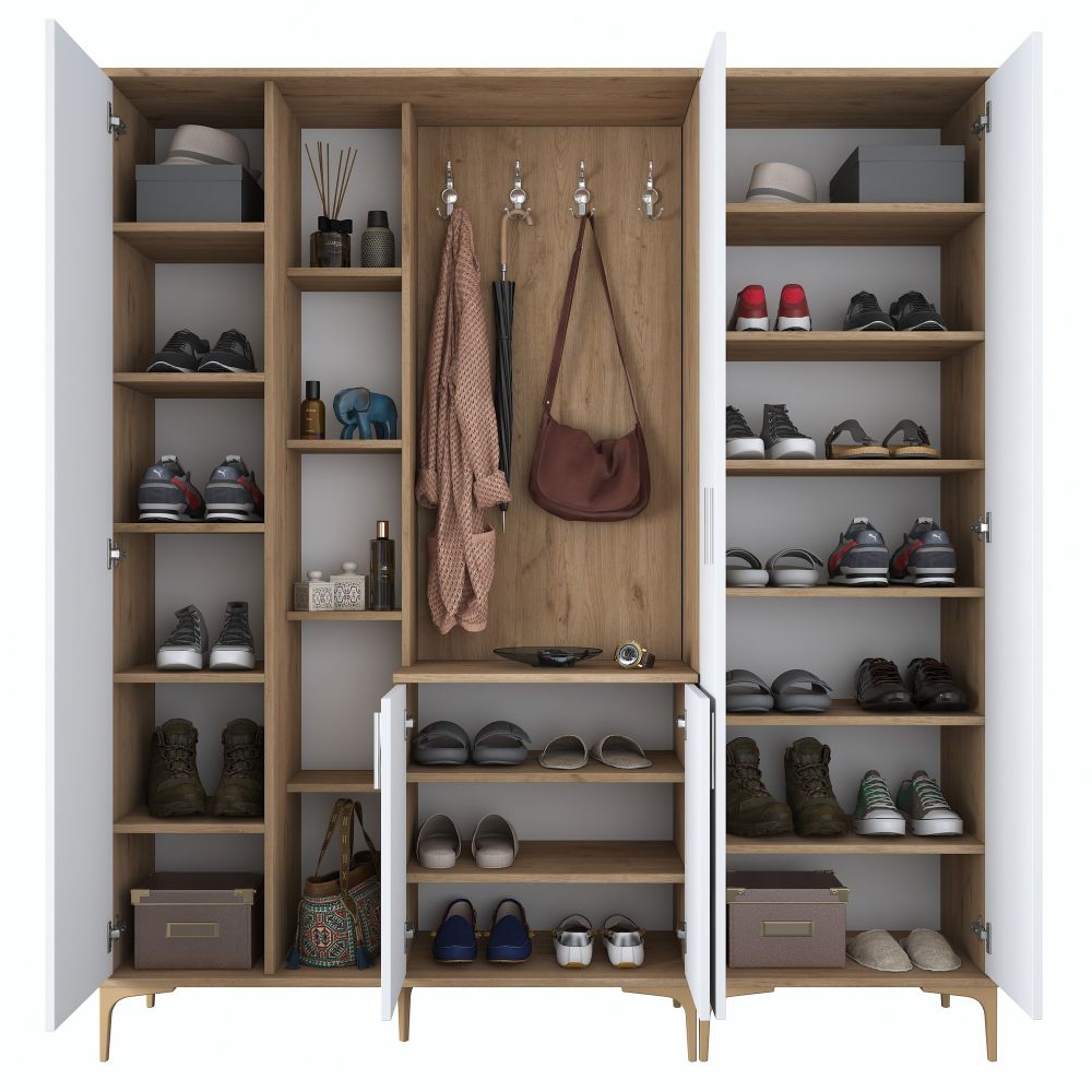 Bijeli Hodnik Ormar EA131 - 2801 Walnut slika 12