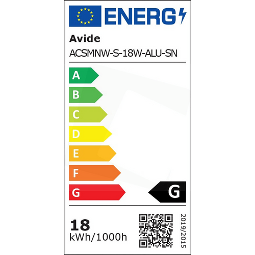 Avide Plafonjera LED, 18W, 1490 lm, 4000K, IP20 - ACSMNW-S-18W-ALU-SN slika 4