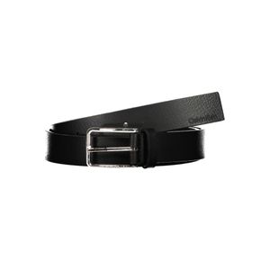 CALVIN KLEIN MEN'S BLACK LEATHER BELT