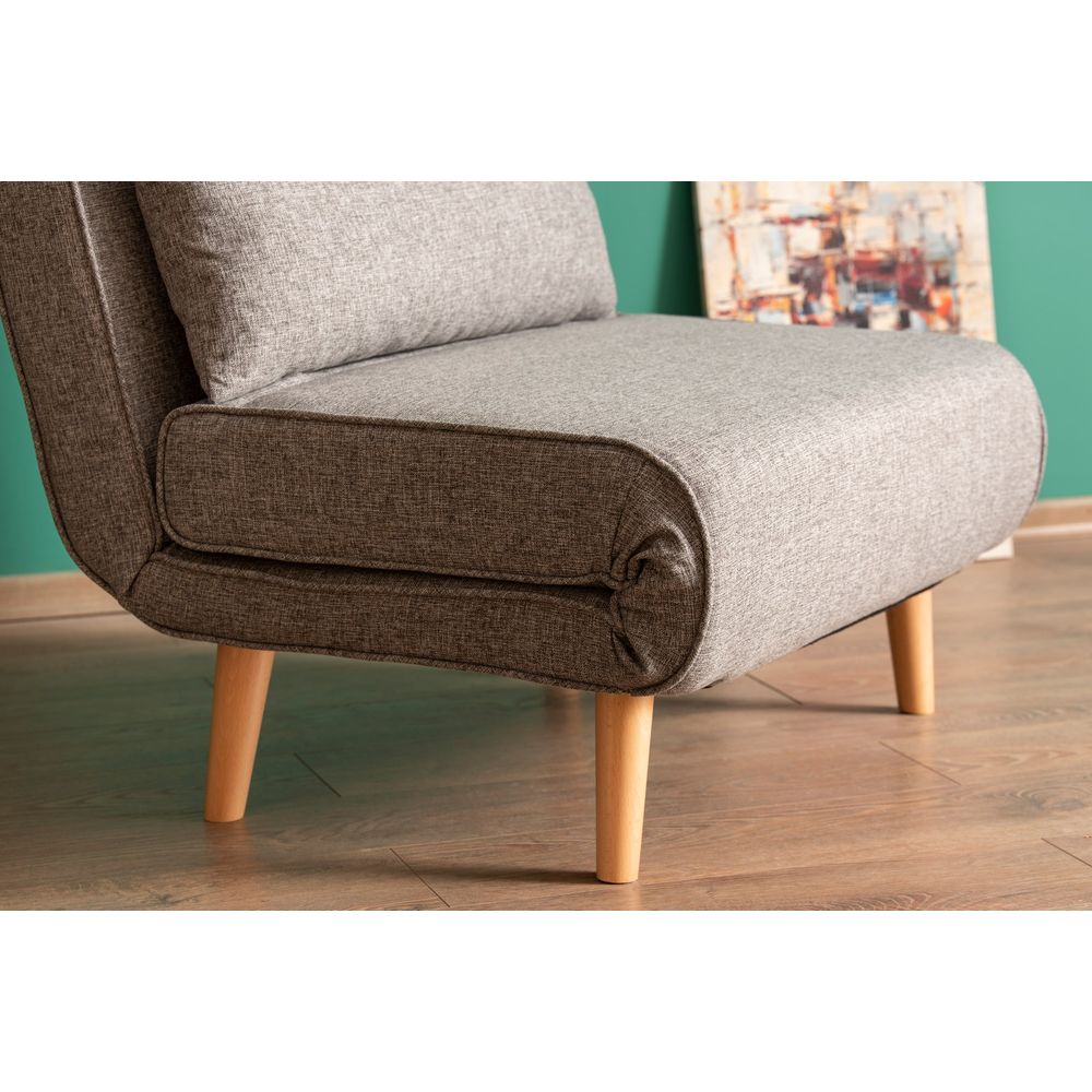 Folde Single - Svijetlo Siva Sofa na Razvlačenje za Jednu Osobu slika 6