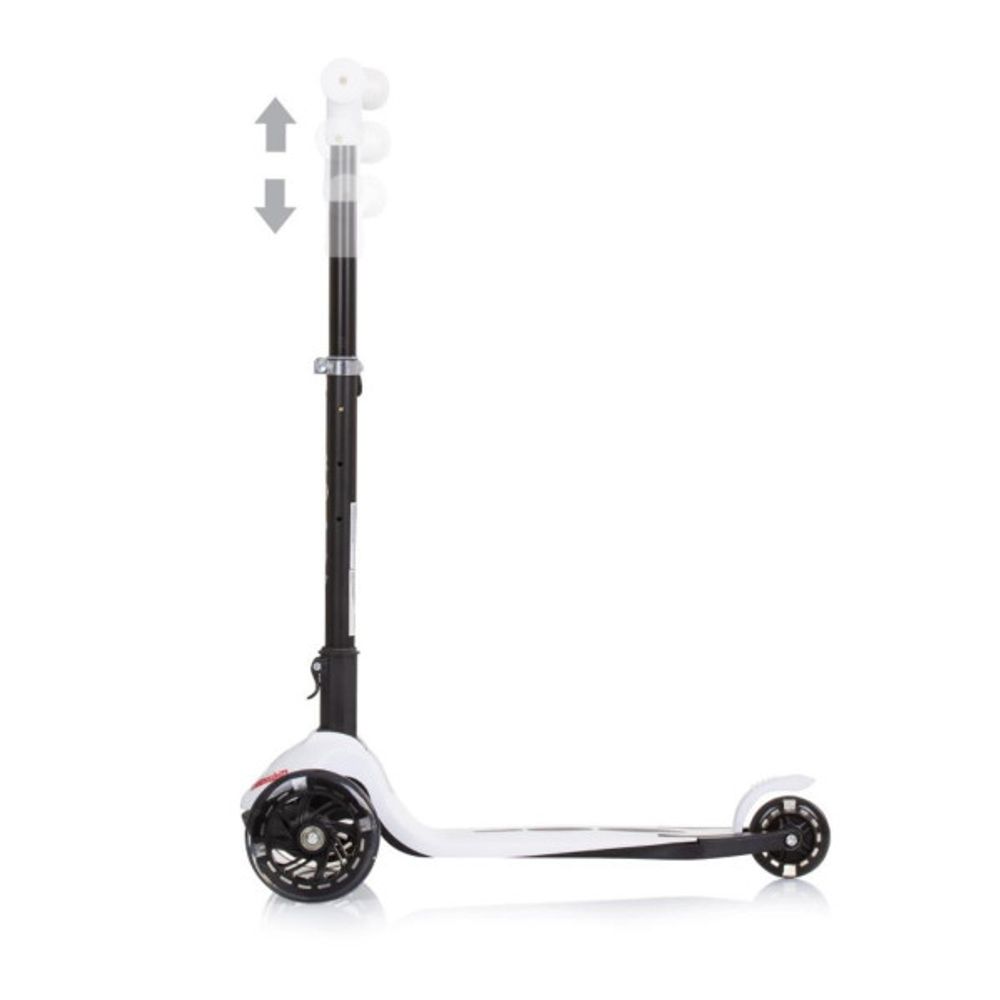 Chipolino Romobil sa LED svjetlećim točkovima Robby White Dsrob0236Wh slika 2
