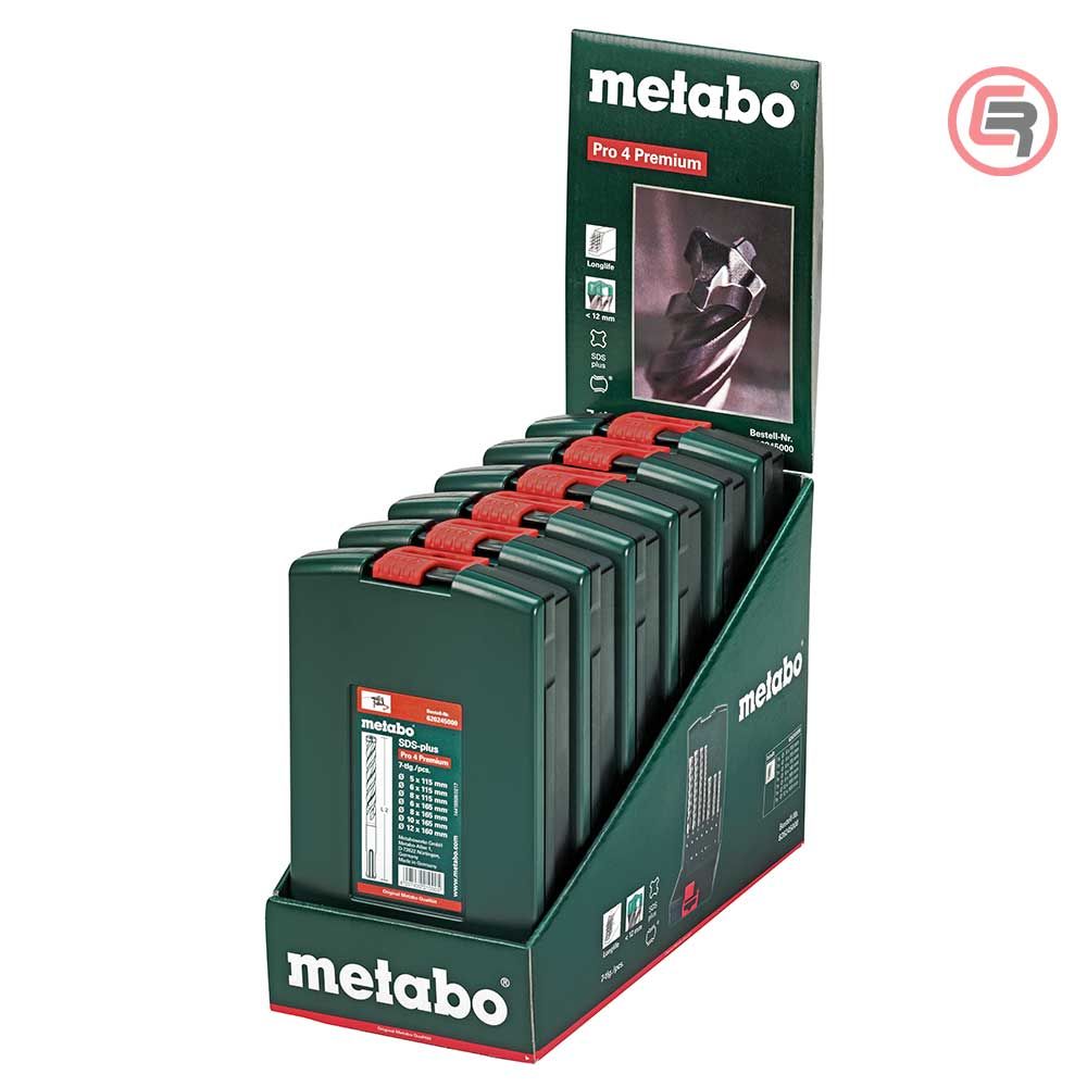 Metabo Garnitura Svrdala SDS-plus Pro 4 Premium (4 oštrice) 5 - 12 mm / 7 dijelna – 626245000 slika 2